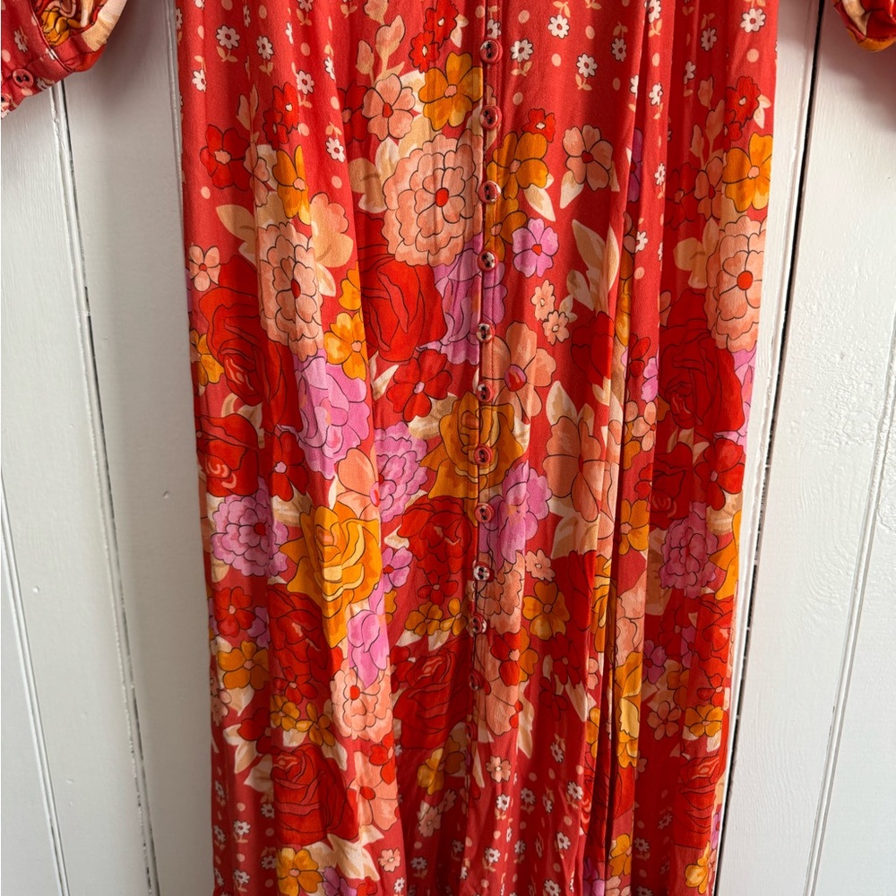 NWT Spell Yellow Rose Gown in Desert Rose - Picture 8 of 12